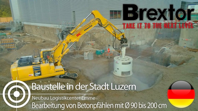 Kappen von Grossbohrpfählen von bis zu 2 Meter