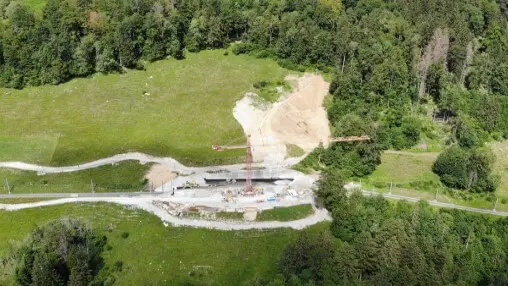 Pile cropping at Tunnel des Gites